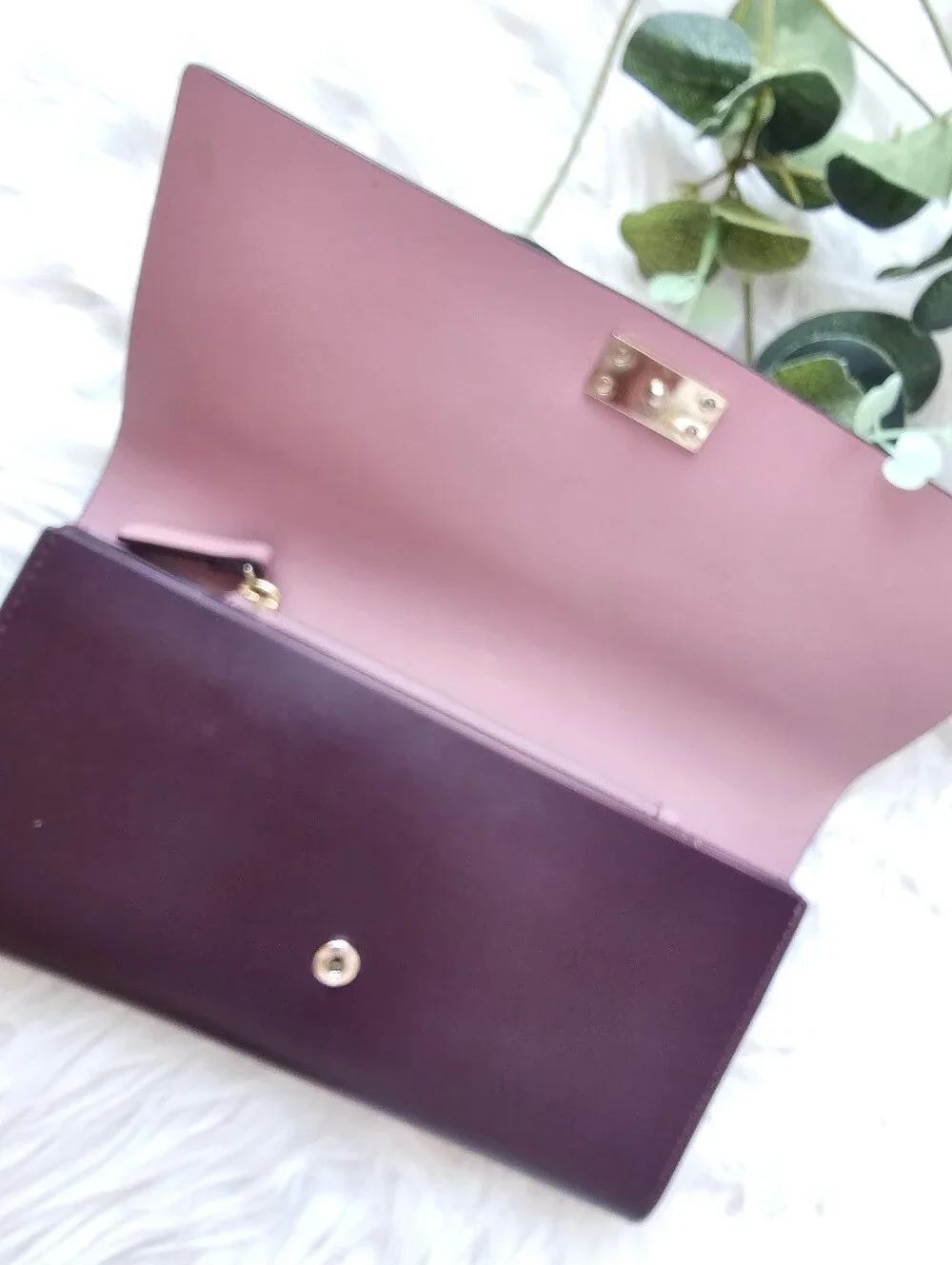 Kate Spade Clutch/Wallet In Beautiful Plum Color